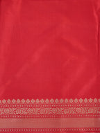 Color-Blocked Royal Blue, Teal & Emerald Green Banarasi Pure Katan Silk Kadhwa Saree with Contrast Red Pallu