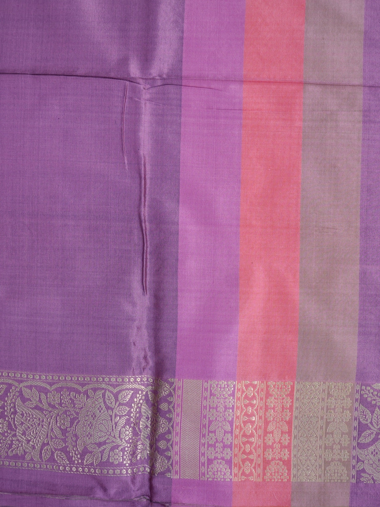 Baby Pink Banarasi Pure Katan Silk Tilfi Kadhwa Saree with Meenakari