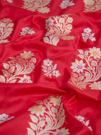 Bridal Red Handwoven Banarasi Pure Katan Silk Kadhwa Saree