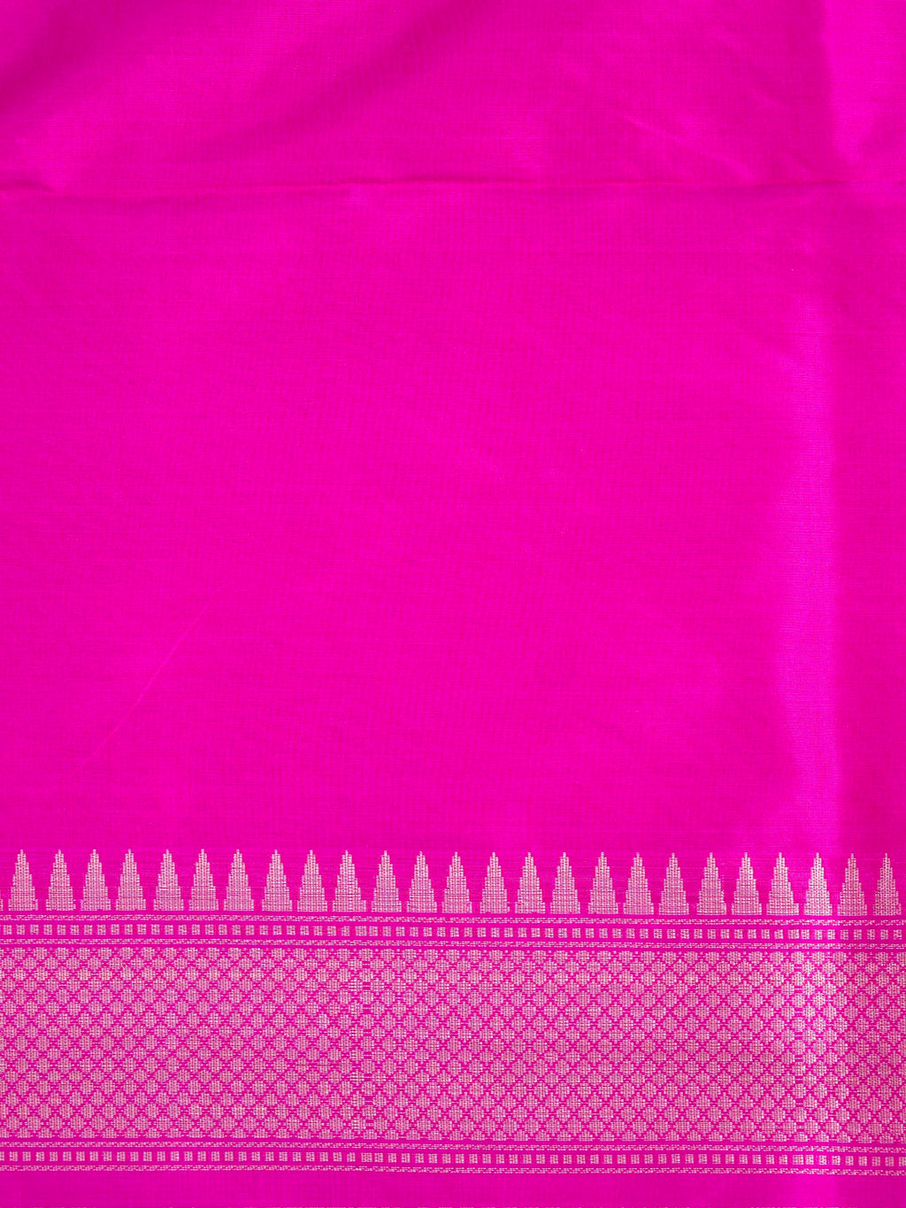 Magenta Pink Banarasi Pure Katan Silk Tilfi Kadhwa Saree with Meenakari