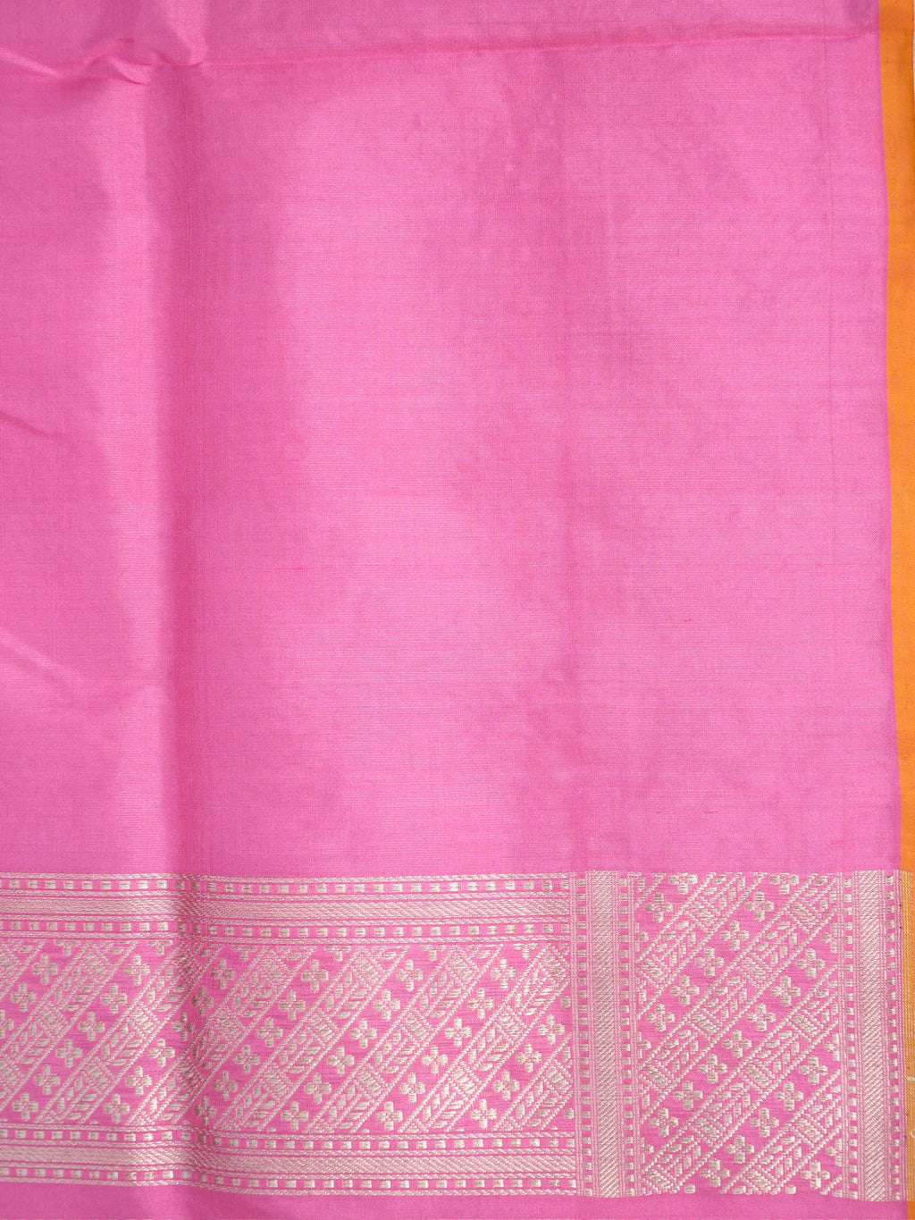 Baby Pink Banarasi Pure Katan Silk Tilfi Kadhwa Saree with Meenakari