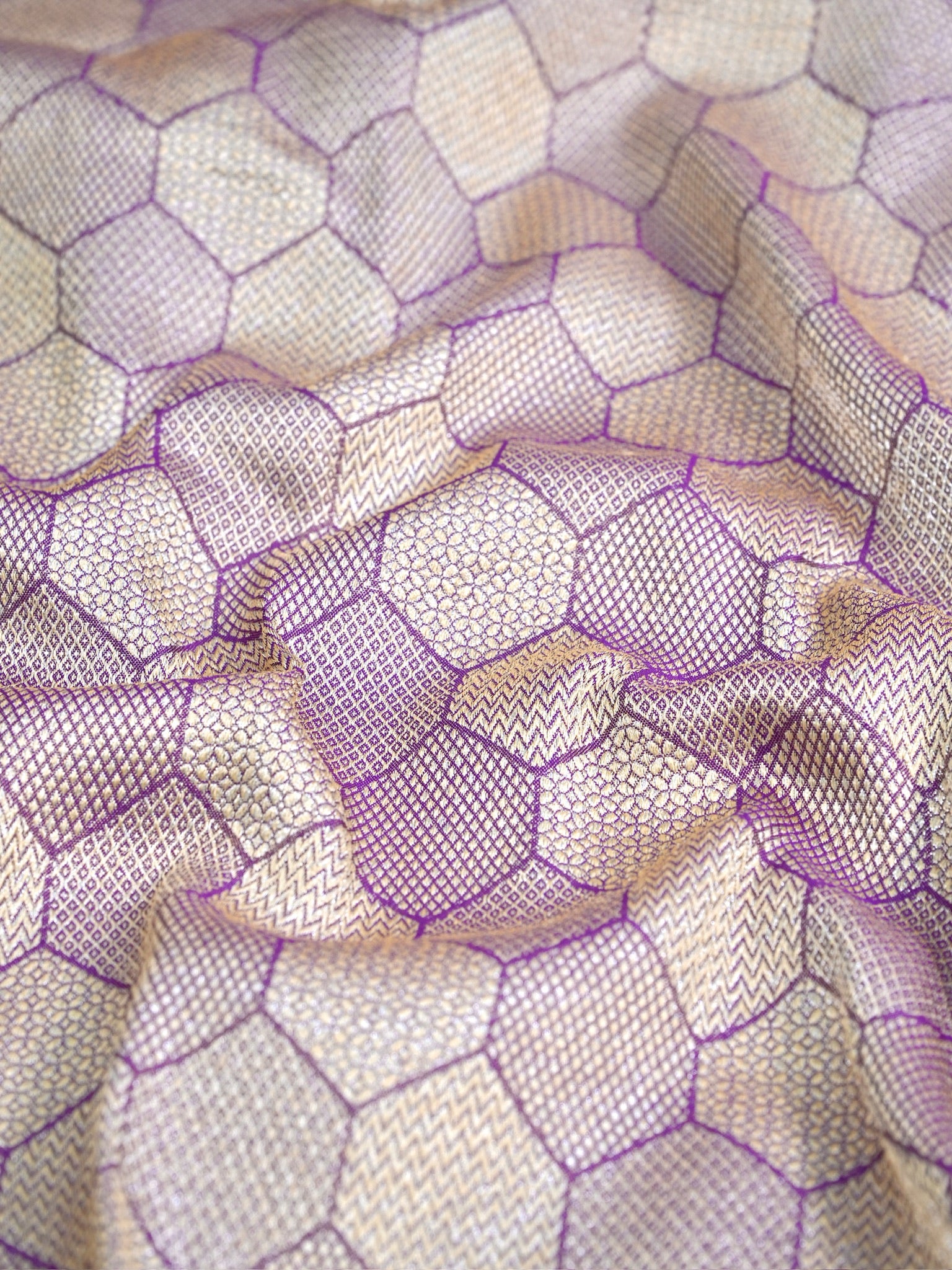 Rani Pink Pure Katan Silk Handwoven Banarasi Brocade Kadhwa Saree