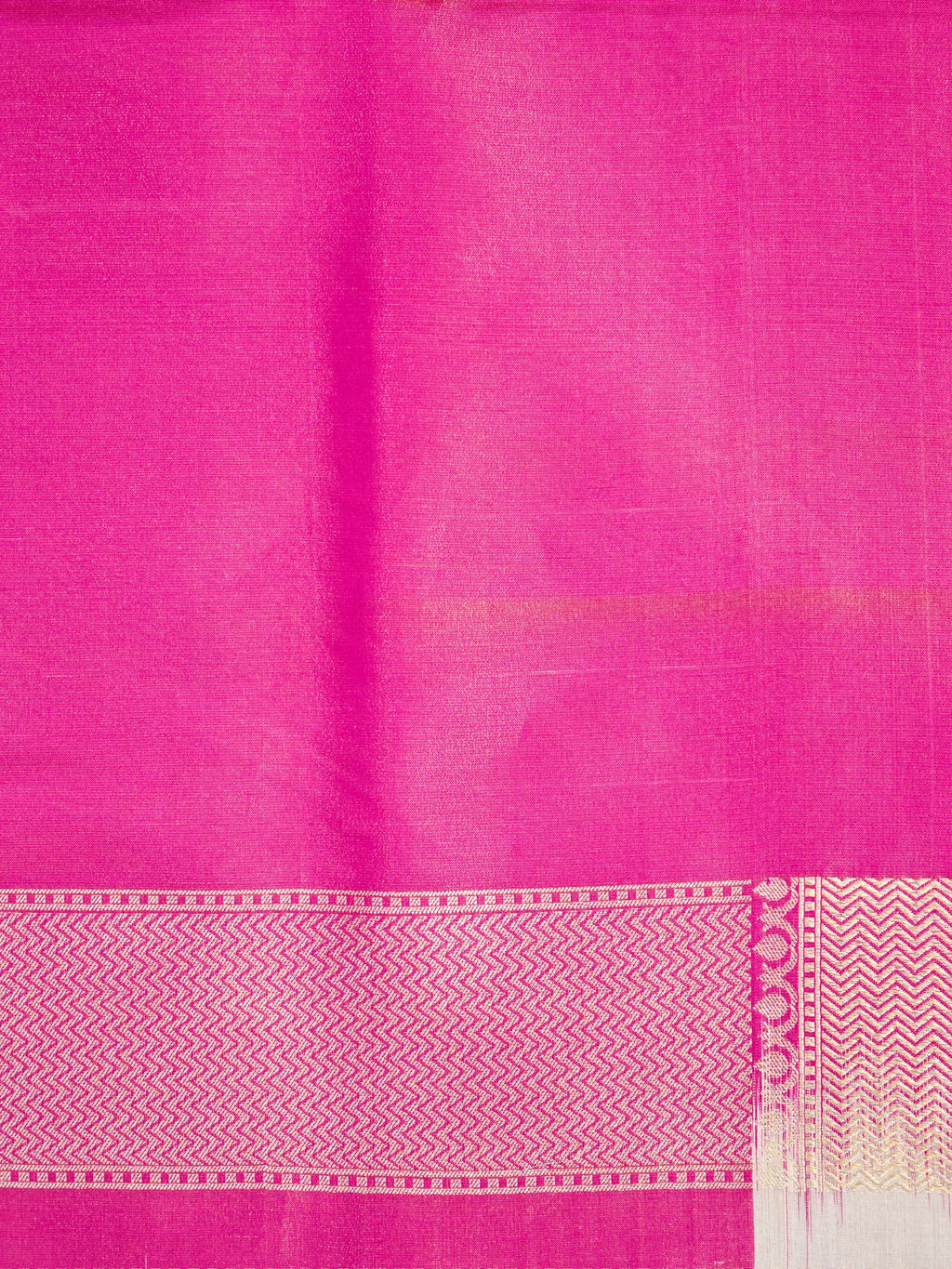 Rani Pink Pure Katan Silk Handwoven Banarasi Brocade Kadhwa Saree