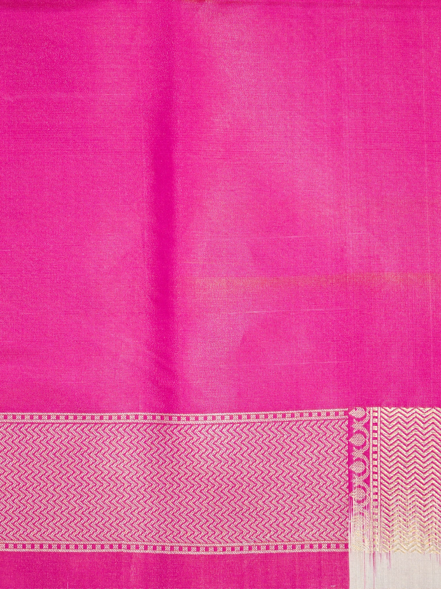 Rani Pink Pure Katan Silk Handwoven Banarasi Brocade Kadhwa Saree