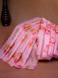 Soft Organza Silk Embroidered Saree with Scalloped Border