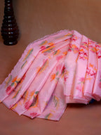 Soft Organza Silk Embroidered Saree with Scalloped Border