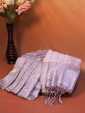Tissue Silk Embroidered Saree – Lavender