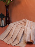 Blush Peach Soft Silk Floral Embroidered Saree