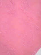 Vibrant Pink Soft Silk Floral Embroidered Saree