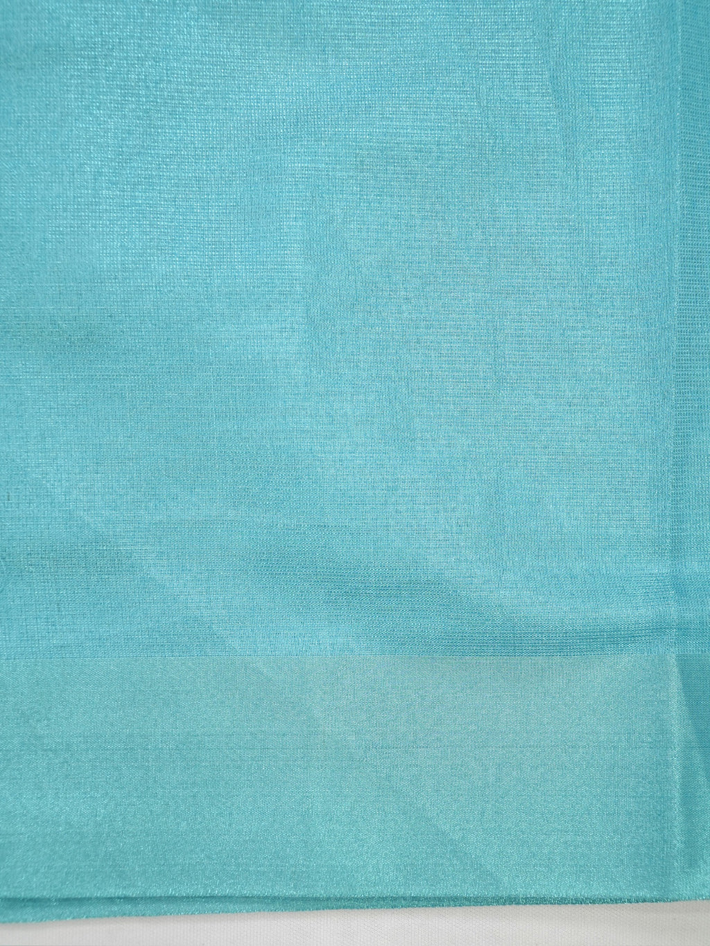 Tissue Silk Embroidered Saree – Aqua Blue