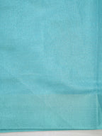 Tissue Silk Embroidered Saree – Aqua Blue