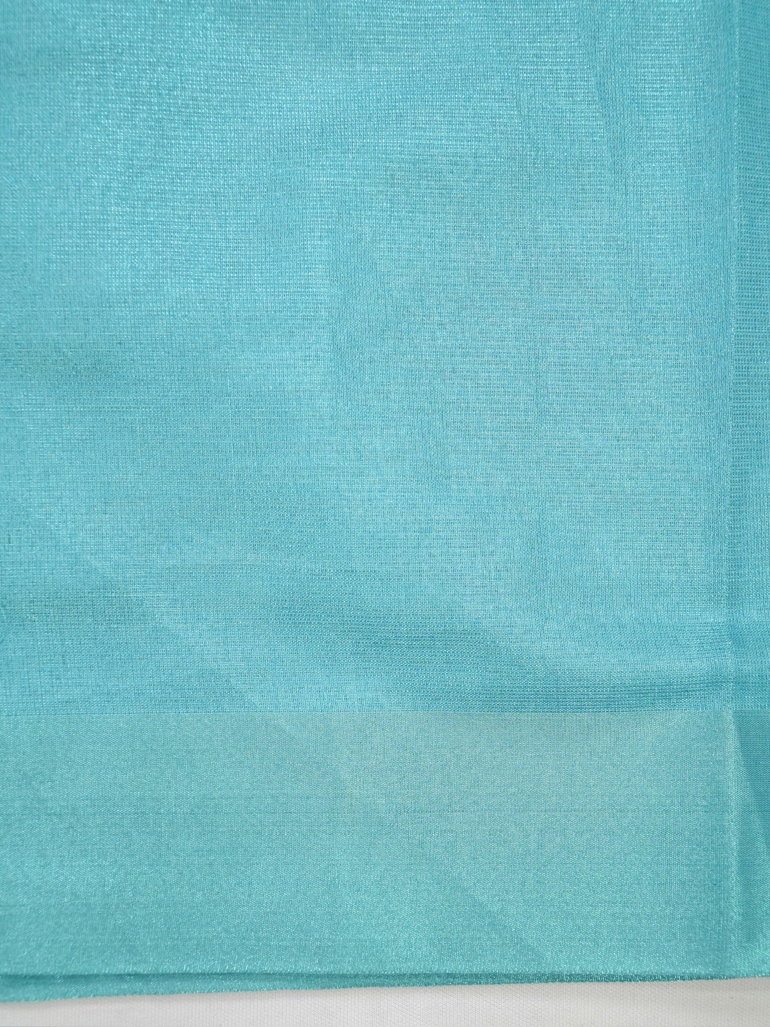 Tissue Silk Embroidered Saree – Aqua Blue