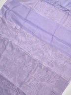 Tissue Silk Embroidered Saree – Lavender
