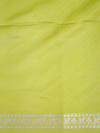 Banarasi Mushru Katan Silk Saree – Lime Green / Parrot Green