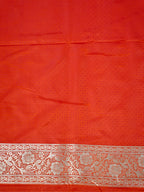 Banarasi Mushru Katan Silk Saree – Red