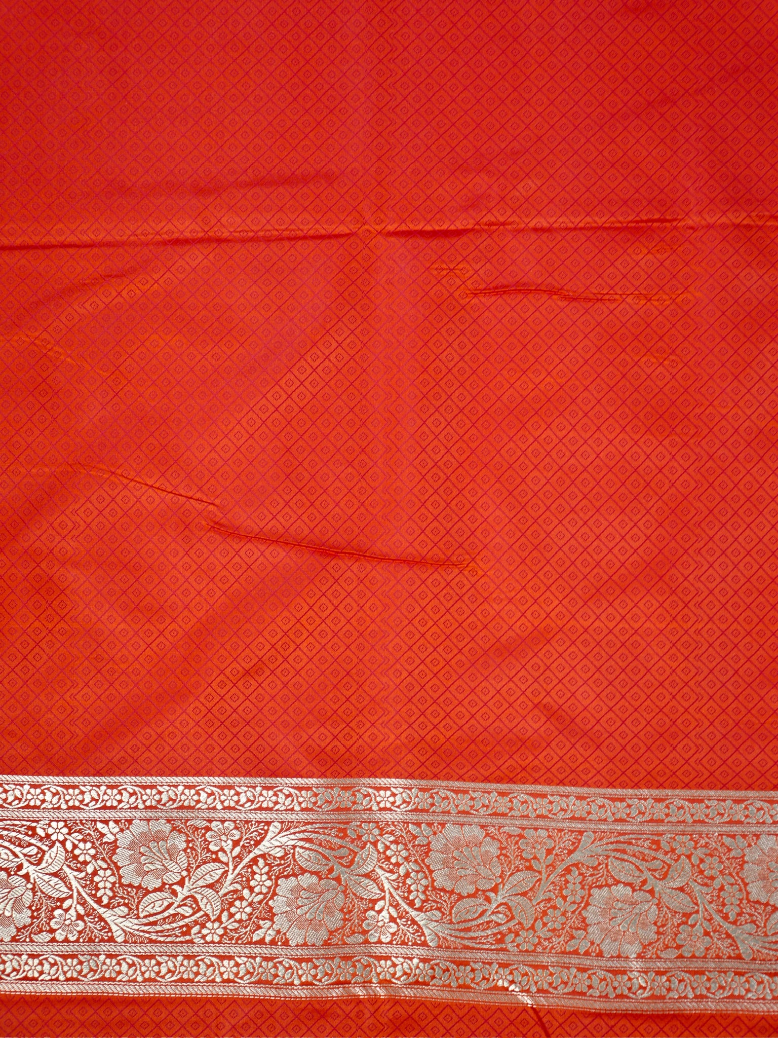 Banarasi Mushru Katan Silk Saree – Red