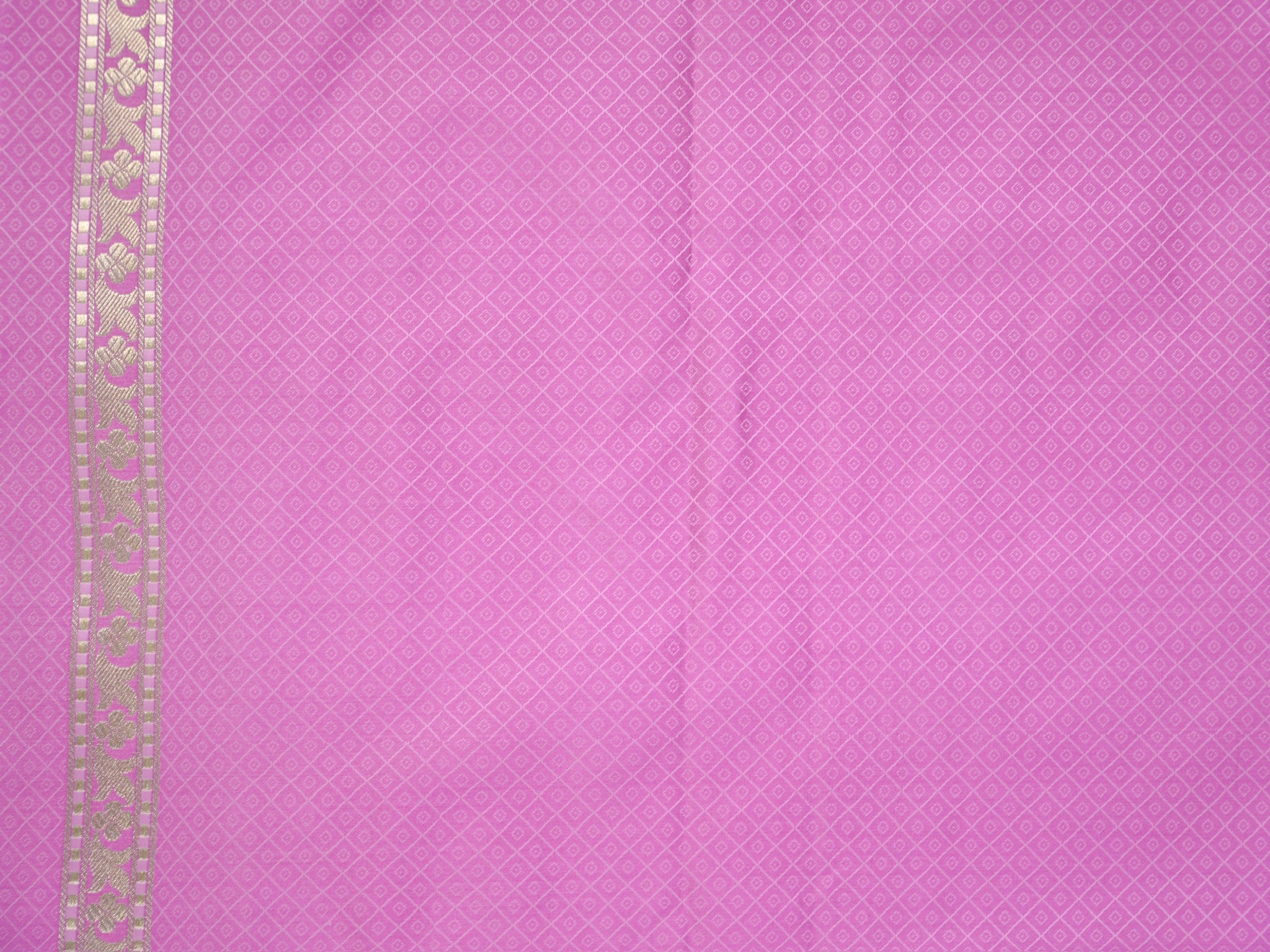 Orchid Pink Banarasi Mushru Katan Silk Saree