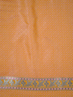 Banarasi Mushru Katan Silk Saree – Orange