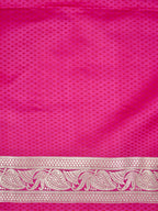 Hot Pink Leheriya Banarasi Mushru Katan Silk Saree