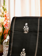 Banarasi Pure Mushru Katan Silk Saree with Kadhuva Weave -Classic Black