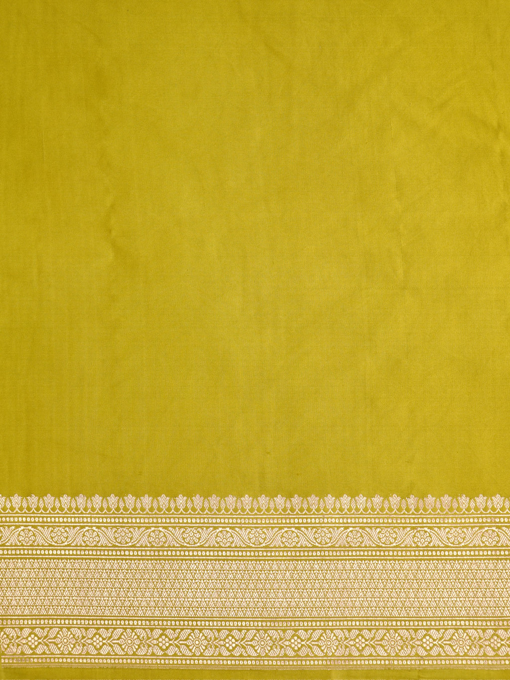 Banarasi Pure Mushru Katan Silk Saree with Kadhuva Weave-Olive Green