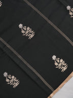 Banarasi Pure Mushru Katan Silk Saree with Kadhuva Weave -Classic Black