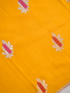 Banarasi Pure Mushru Katan Silk Saree with Minakari -Mustard Yellow