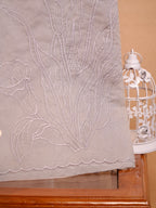 Soft Organza Silk Embroidered Saree Light Grey / Silver Grey