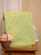 SOFT ORGANZA SILK EMBROIDERED SAREE – LIGHT GREEN