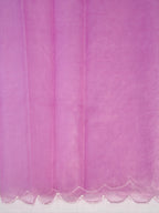 Soft Organza Silk Embroidered Saree – Purple