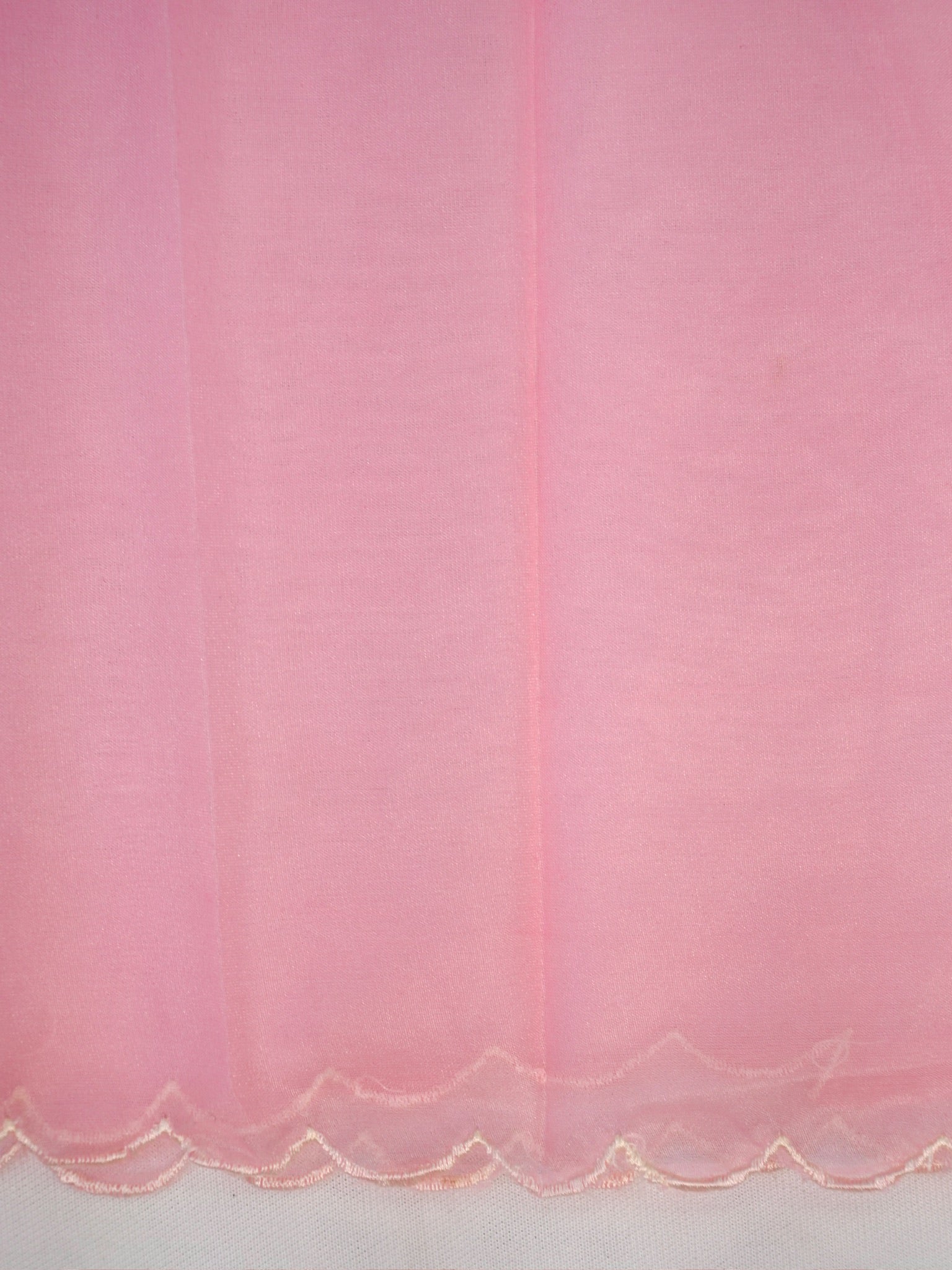 Soft Organza Silk Embroidered Saree – Baby Pink