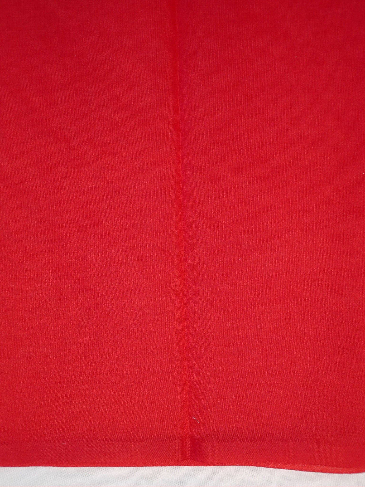 Soft Organza Silk Embroidered Saree - Crimson Red
