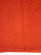 Soft Organza Silk Embroidered Saree - Rust Orange