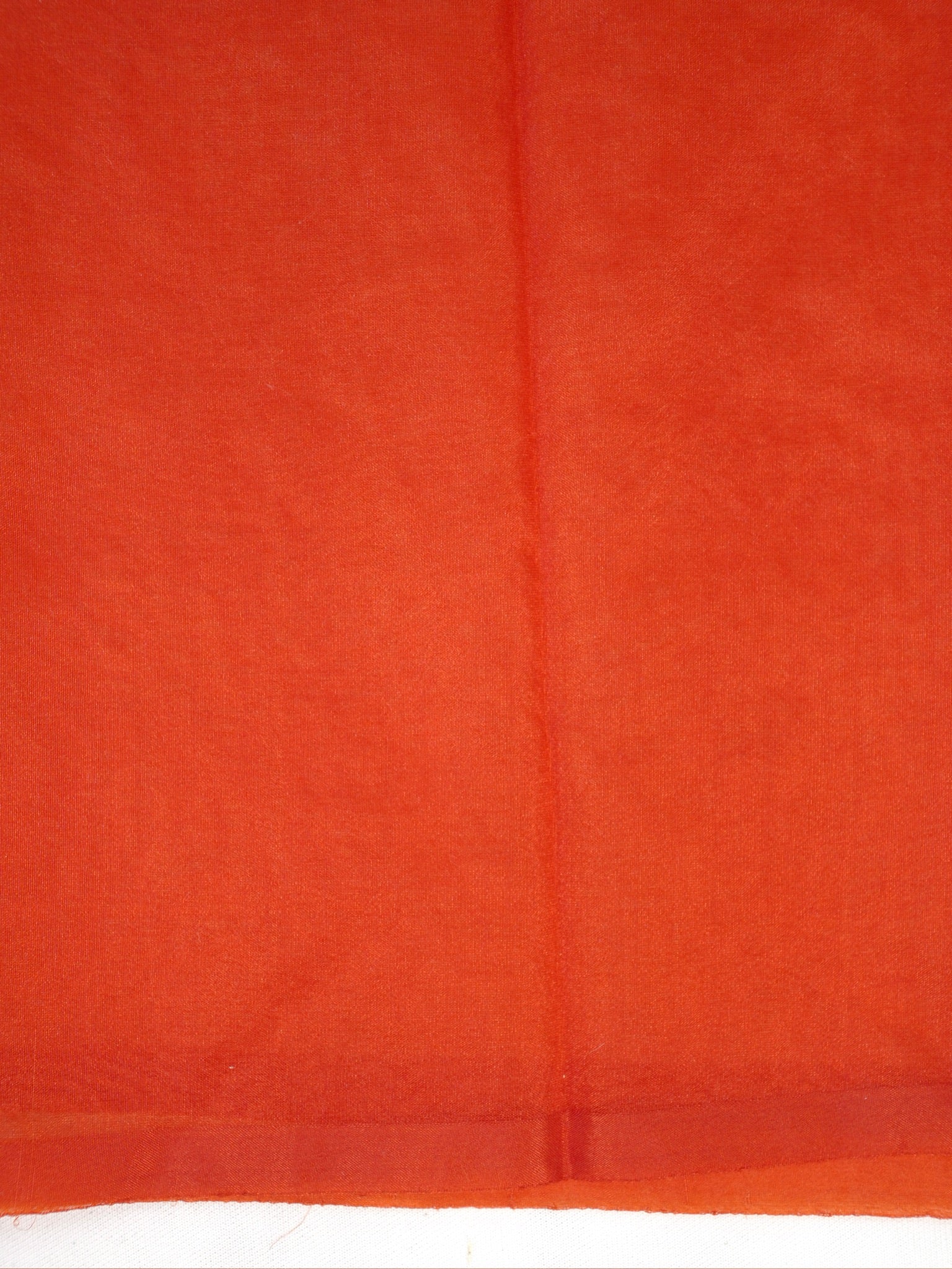Soft Organza Silk Embroidered Saree - Rust Orange