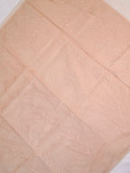 Soft Organza Silk Embroidered Saree – Blush Peach