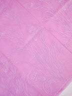 Soft Organza Silk Embroidered Saree – Pink Lilac