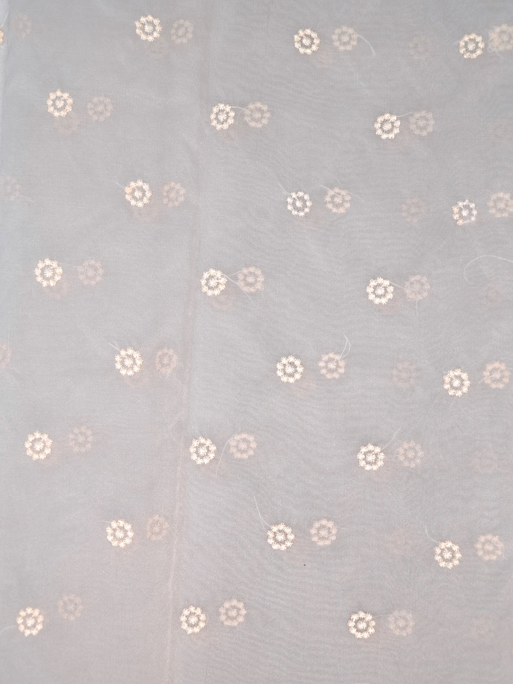 SOFT ORGANZA SILK EMBROIDERED SAREE – GREY