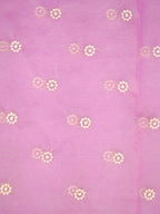 SOFT ORGANZA SILK EMBROIDERED SAREE – MAUVE PINK