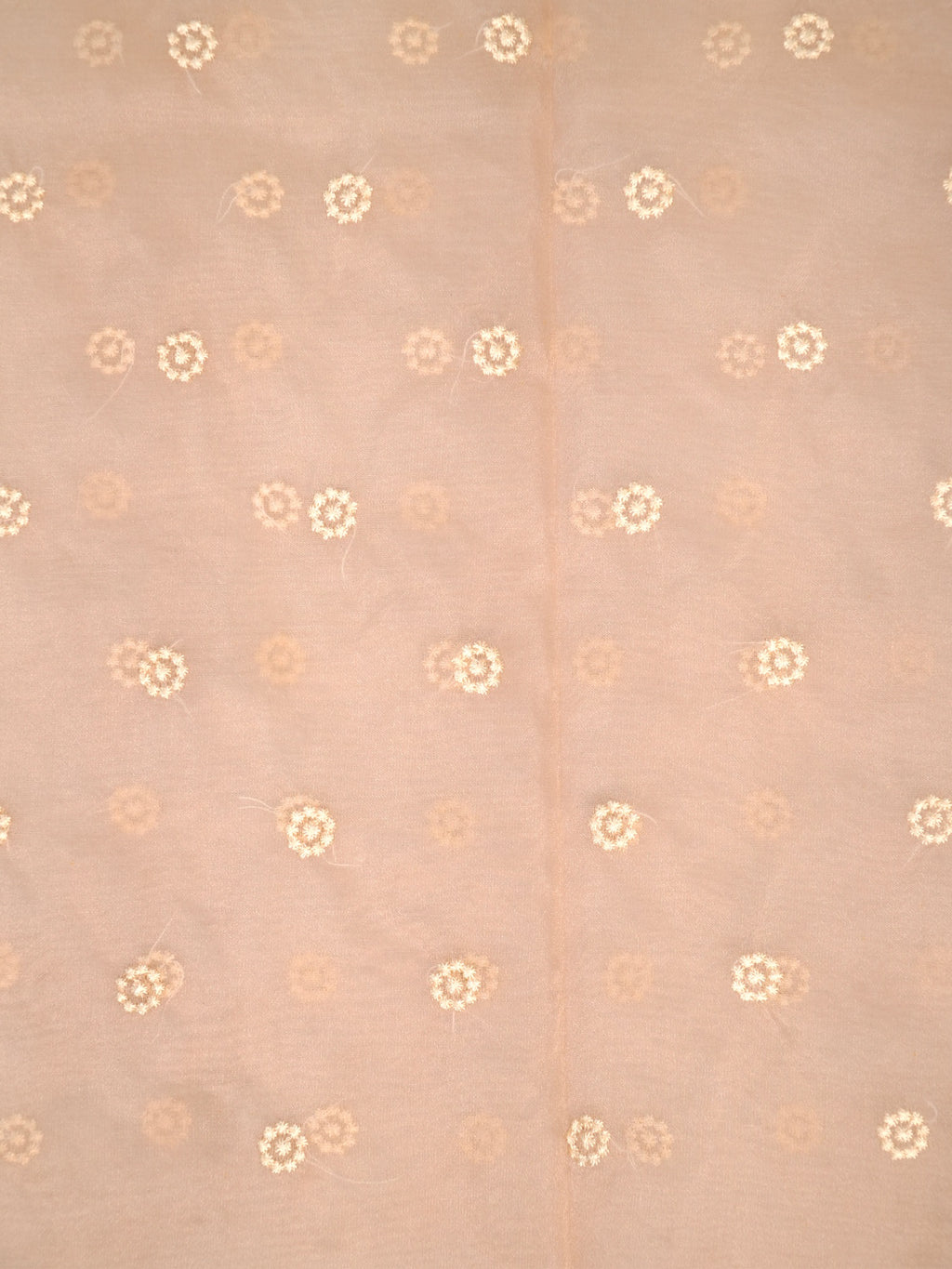 SOFT ORGANZA SILK EMBROIDERED SAREE – DUSTY ROSE / NUDE BEIGE