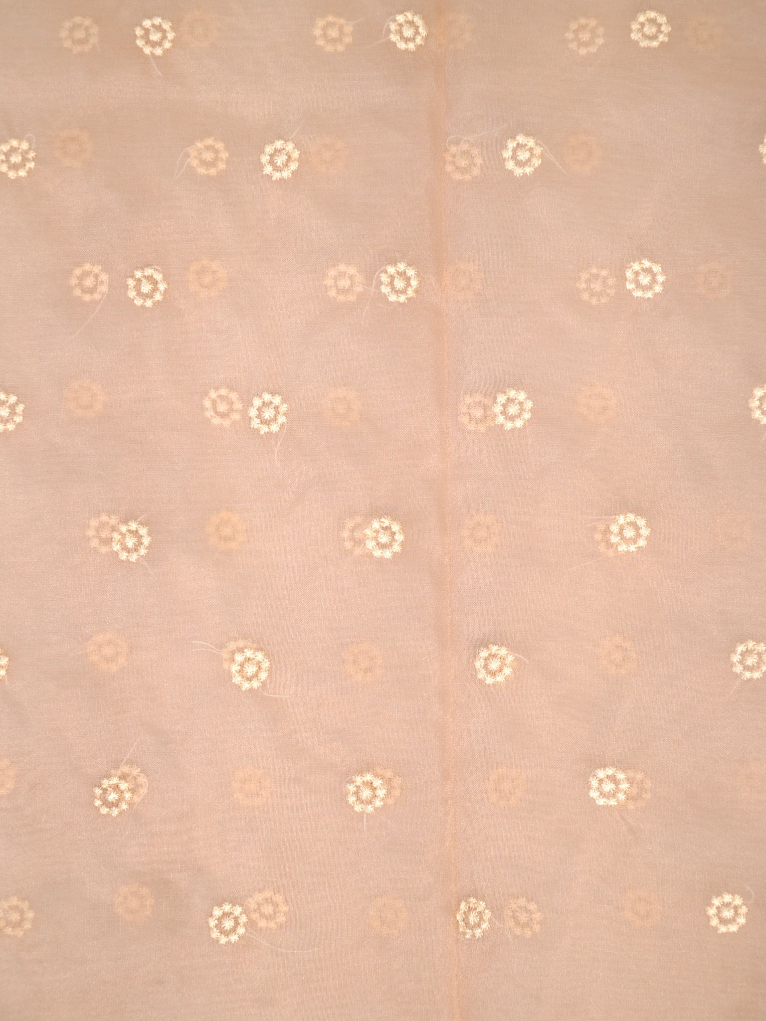 SOFT ORGANZA SILK EMBROIDERED SAREE – DUSTY ROSE / NUDE BEIGE