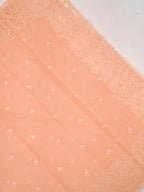 Kota Silk Saree with Cutwork Embroidery-Peach