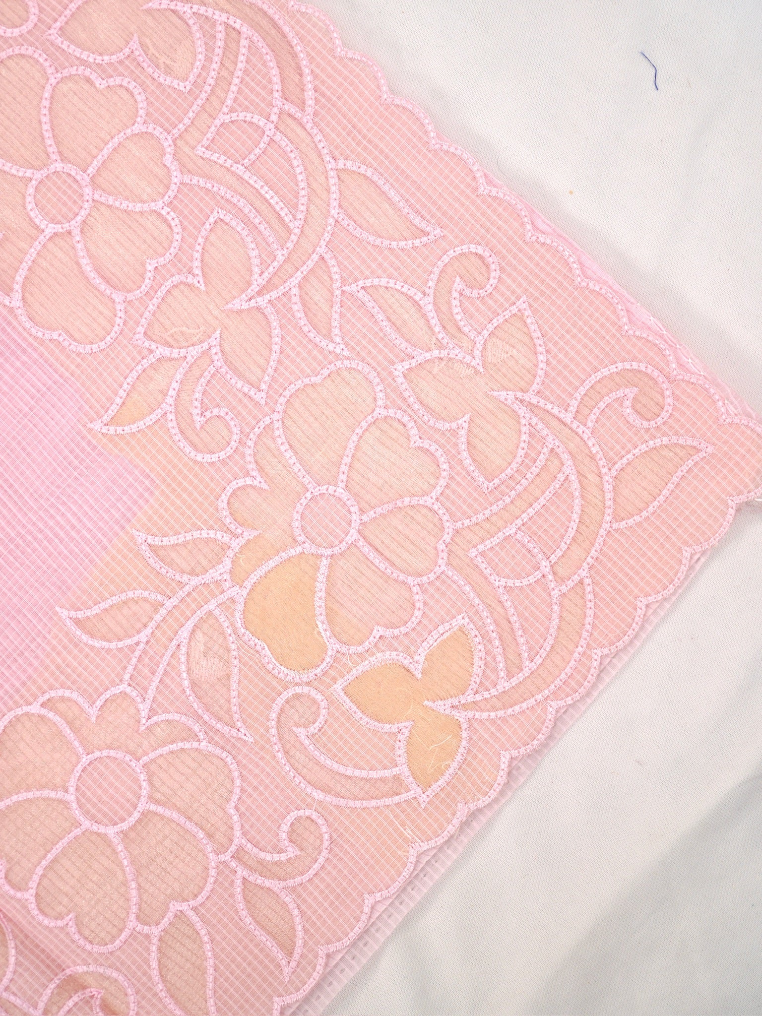 Soft Kota Silk Embroidered Saree – Pink