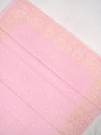 Soft Kota Silk Embroidered Saree – Pink