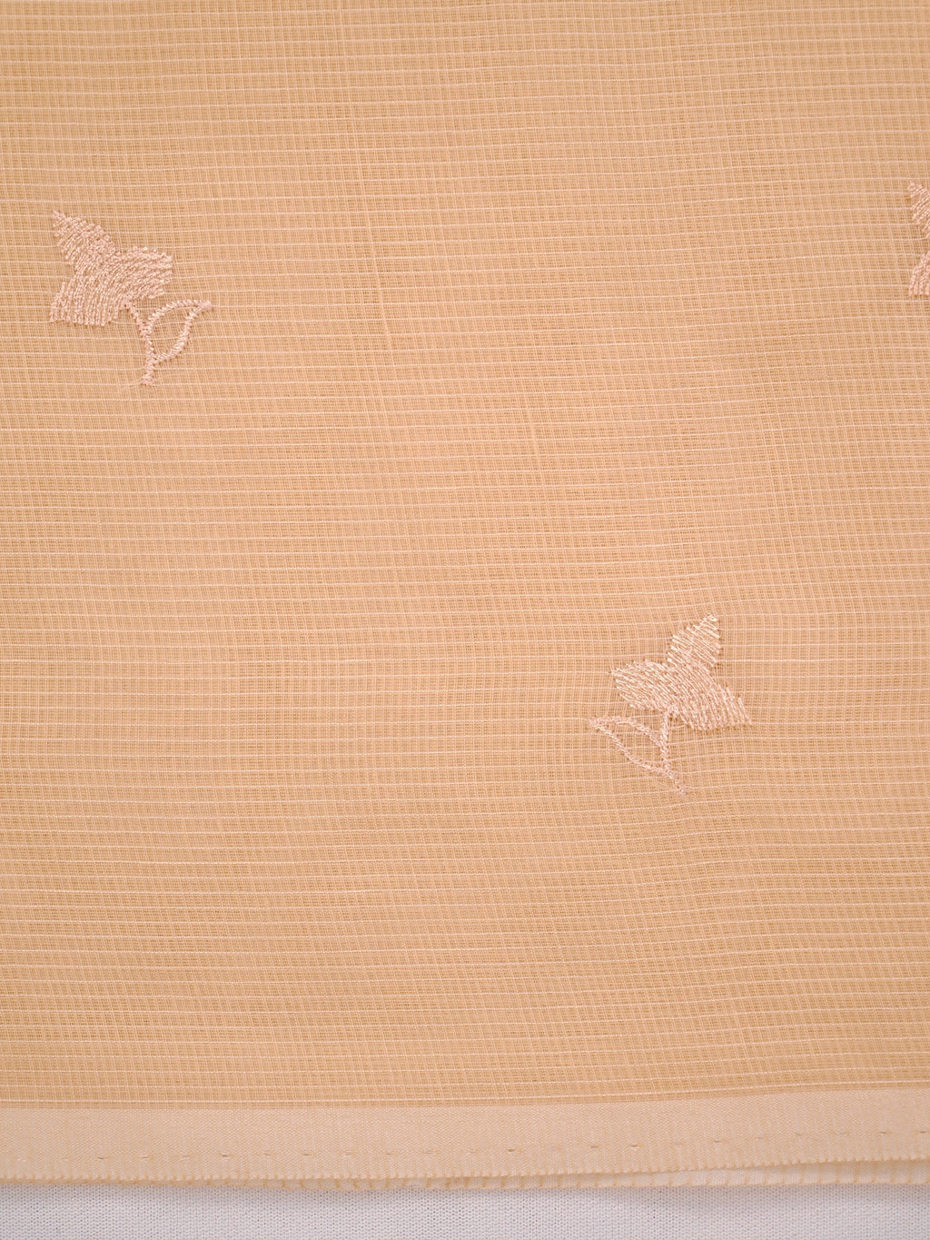 Soft Kota Silk Embroidered Saree – Beige