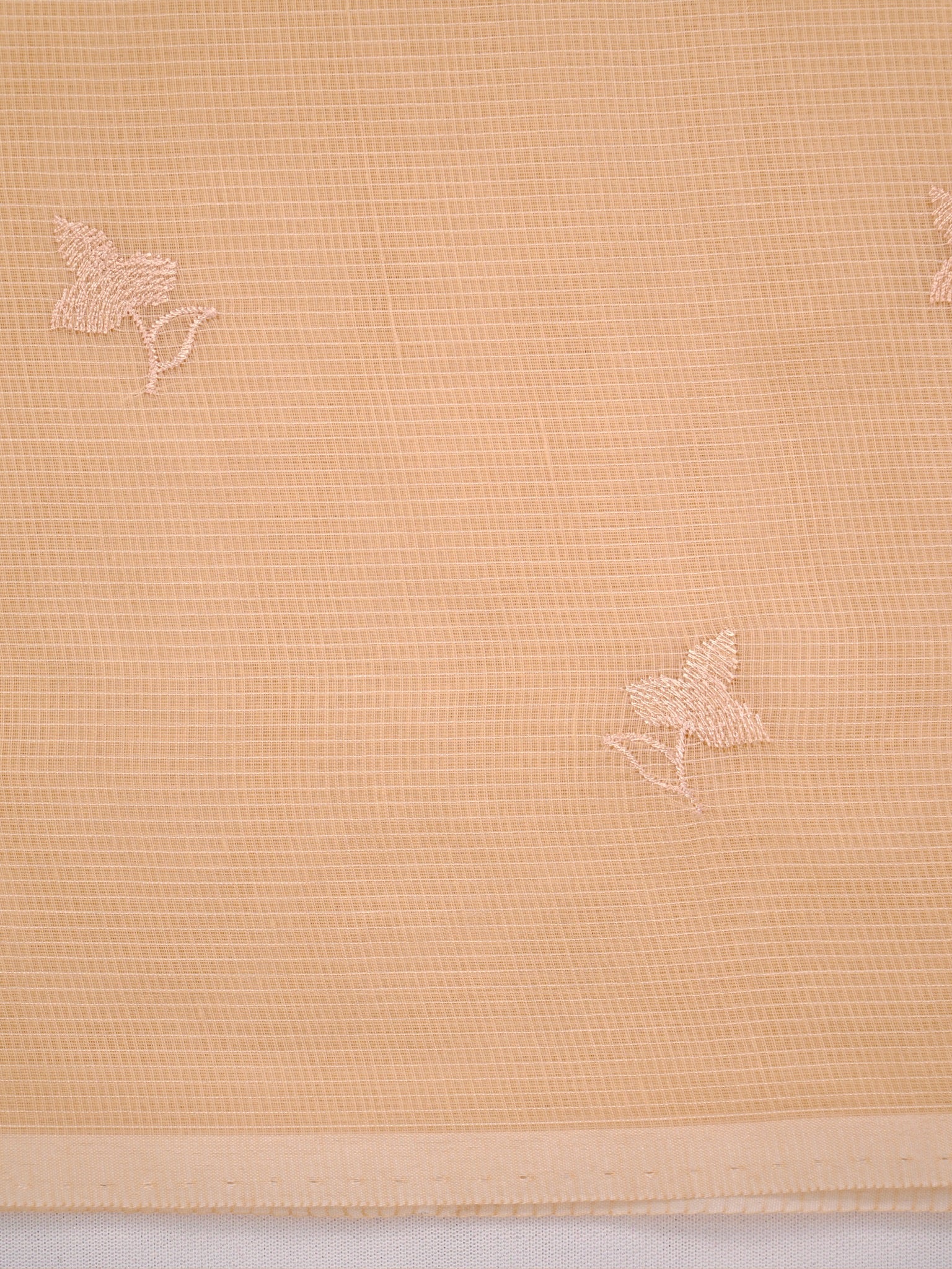 Soft Kota Silk Embroidered Saree – Beige