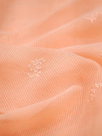 Soft Kota Silk Embroidered Saree – Peach