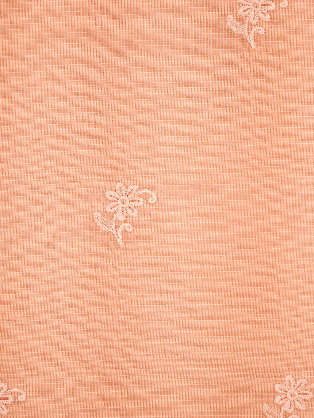 Soft Kota Silk Embroidered Saree – Peach