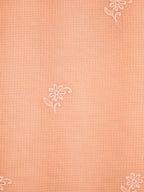 Soft Kota Silk Embroidered Saree – Peach