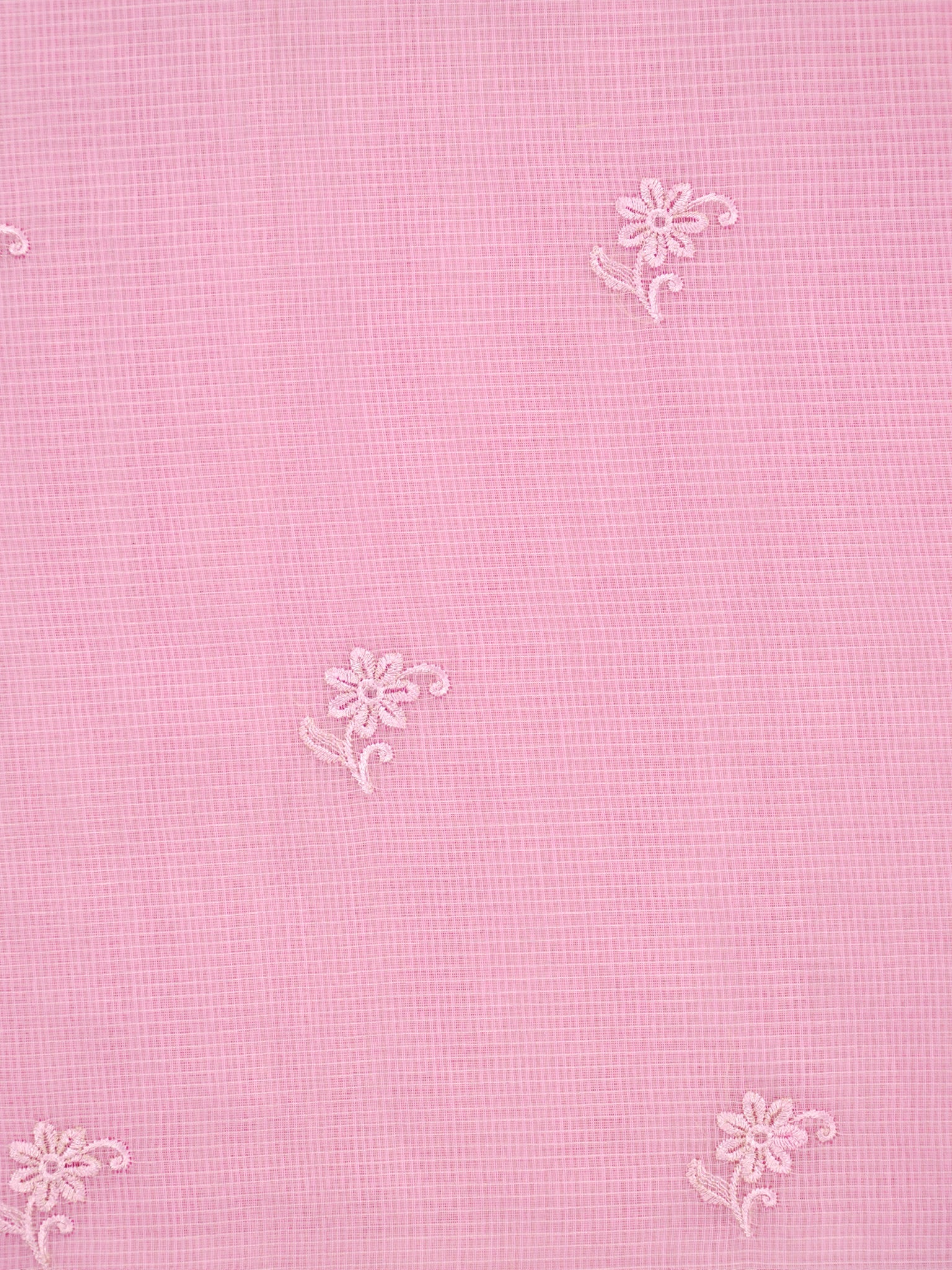 Soft Kota Silk Embroidered Saree – Baby Pink