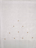 Soft Ice Blue / Silver-Grey Tissue Silk Saree with Zardozi Handwork
